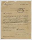 Army form B 104-80A Official War Office Letter