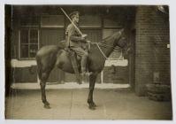 Frank Shepherd on his horse during WW1