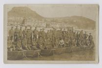 Photo of soldiers Pontooning across the River...