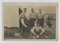 Soldiers at the Camp in Deganwy June 1914...