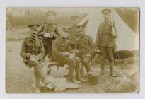 Photo of soldiers at the Camp in Deganwy E. T....