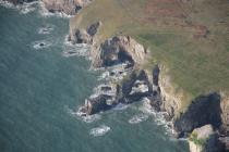  THE GREEN BRIDGE (OF WALES) AND ELEGUG STACKS,...