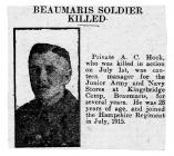 Beaumaris Soldier Killed - North Wales...