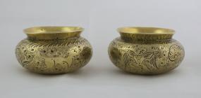 Brass cups from the Andes, Patagonia owned by...