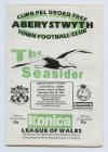 Aberystwyth Town vs Holywell Town football...