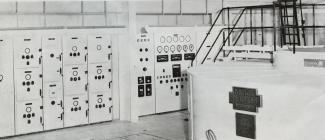 Dinas station control panel, Rheidol Hydro...