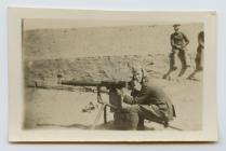 Photograph of crashed plane during WW1 training...