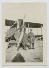 Photograph of crashed plane during WW1 training...