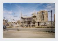 Scaffolding on  a building in Puerto Madryn