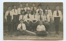 Junior cricket team, Howells School Porthcawl