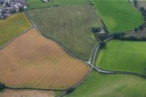  CROPMARK ENCLOSURE, CWM, NE OF CASTLE CAEREINION