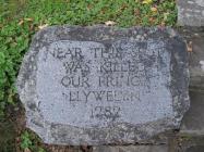 Stone, Llywelyn ap Gruffudd monument, Cilmeri