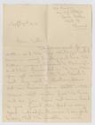 Letter from Harold Jones to his mother during...