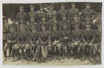 Photograph of Tank Corps officers, including...