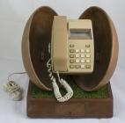 A rugby ball phone, presented to WRU 1980s