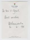 President Nelson Mandela's autograph for...