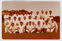 Newport Cricket Club team photograph including...