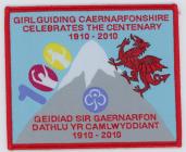 Girlguiding Caernarfonshire Centenary badge