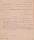 Notes for 1921 Salem Homecoming Reunion 