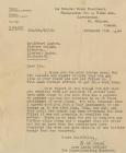 Letter from Mr N.W. Woods Area Lands Officer...