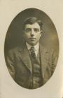 Postcard & studio portrait of a young boy...