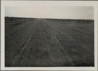 Rough roadway disappearing into the distance