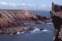 Dumbells Bay and Dragons Teeth, Skokholm Island