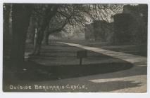 (Postcard) Outside Beaumaris Castle