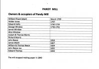 Pandy Mill.