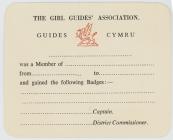 Guides Cymru Leaving Certficate 
