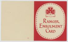 Front of Ranger enrolment card