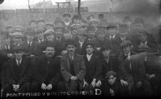 Pontypridd FC supporters at Taff Vale Park,...