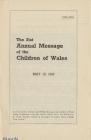 The message of goodwill of the children of...