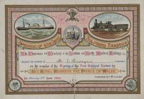 Opening of the New Holyhead Harbour 1880 