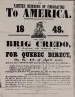 To Parties Desirous of Emigrating to America 1848 