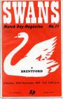 Programme cover, v. Brentford, November 1971