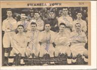 Team photo with autographs, early 1950s