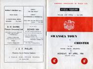 Programme cover, v. Chester, April 1966