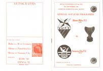 Programme covers, v. Sliema Wanderers,...