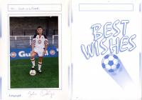 Birthday card, player photo, 1990s