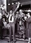 Photograph, Toshack celebrating on Guildhall...