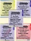 Tickets, various, from last season at Vetch, 2005
