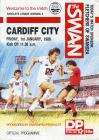 Programme cover, v. Cardiff City, January 1988
