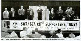 Newspaper article about Swansea City Football Club