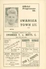 Football Programme - Swansea Town versus Notts...