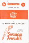 Football Programme - Swansea Town versus Queens...