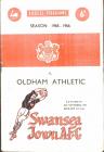 Football Programme - Swansea Town versus Oldham...
