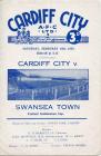 Football Programme - Cardiff City versus...