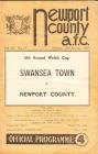 Football Programme  - Newport County versus...