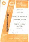 Football Programme  - Swansea Town versus...